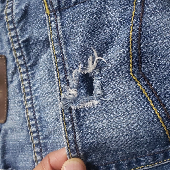 Armani Jeans Indigo Series 008 Mens Blue Button Fly Regular Jeans Size 36x32 - Picture 15 of 16